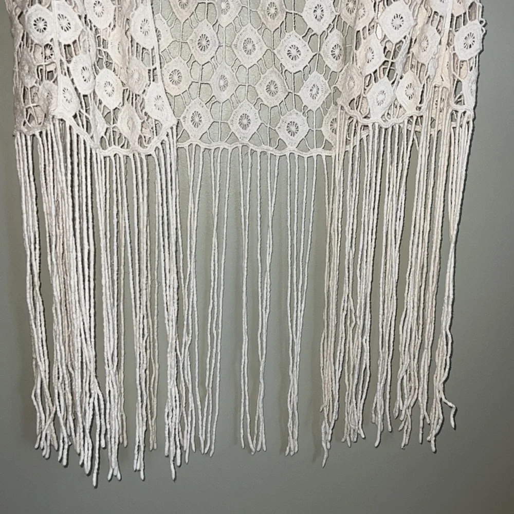 Lace/Woven Cardigan or Beach Coverup - Picture 5 of 6